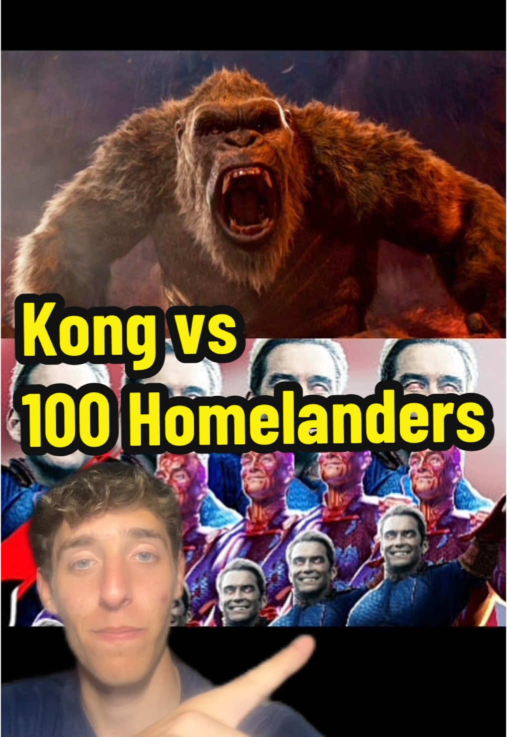 Respuesta a @eddyuriostegui #Kong #vs #Homelander #Godzilla #TheBoys #Dc #Comic #DcComics #Marvel #Manga #Anime #Animation #Db #Dbz #Dbs #DragonBall #Superman #Sonic #Batman #Goku #Vegeta #Bills #ElGododredo #Godfreek #greenscreen #Gorilla #Animals #Animales #Tiger #Bear #Lion 