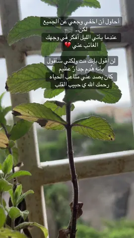 #رحمك_الله_يا_فقيد_قلبي😭💔 #فراق_شخص_تشتاق_له_كل_دقيقه💔🚶🏻‍♀️💔💔💔 #رحمك_الله_يا_فقيد_قلبي😭💔 #فقيدي_اشتقت_ٳليك #مرهقه_كاني_عشت_الف_عام #اكسبلورexplore #حبيبي🤍💍 