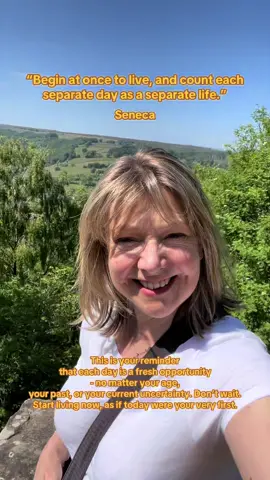“Begin at once to live, and count each separate day as a separate life.” This is your reminder that each day is a fresh opportunity — no matter your age, your past, or your current uncertainty. Don’t wait. Start living now, as if today were your very first. #womenover50 #itsnottoolate #startingover #emptynesters #midlifewomen #startingoverat50 #midlifemotivation #dontwait 