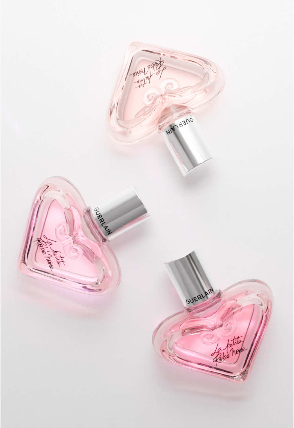 Delicately. Passionately. Intensely. Fall in love with the refillable, travel-friendly Flacon Cœur. Now available in three intensities, from Eau de Toilette to Eau de Parfum Intense. — #Guerlain #Fragrance #LaPetiteRobeNoire
