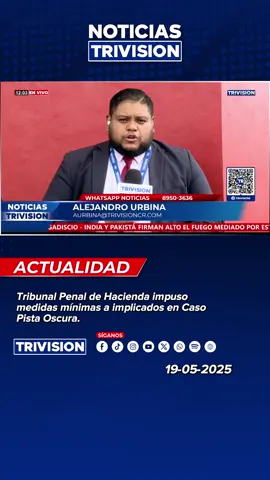 🔴#NoticiasTrivision | Tribunal Penal de Hacienda impuso medidas mínimas a implicados en Caso Pista Oscura.