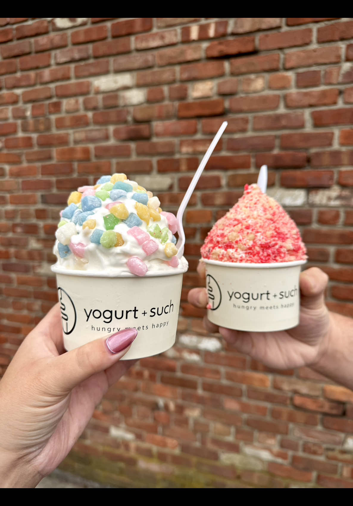 FROYO GOALS 🔥 Are you going with Strawberry Shortcake or Mochi?! @YogurtAndSuch_Greenvale #Froyo #FrozenYogurt #StrawberryShortcake #Greenvale #LongIsland #FYP 