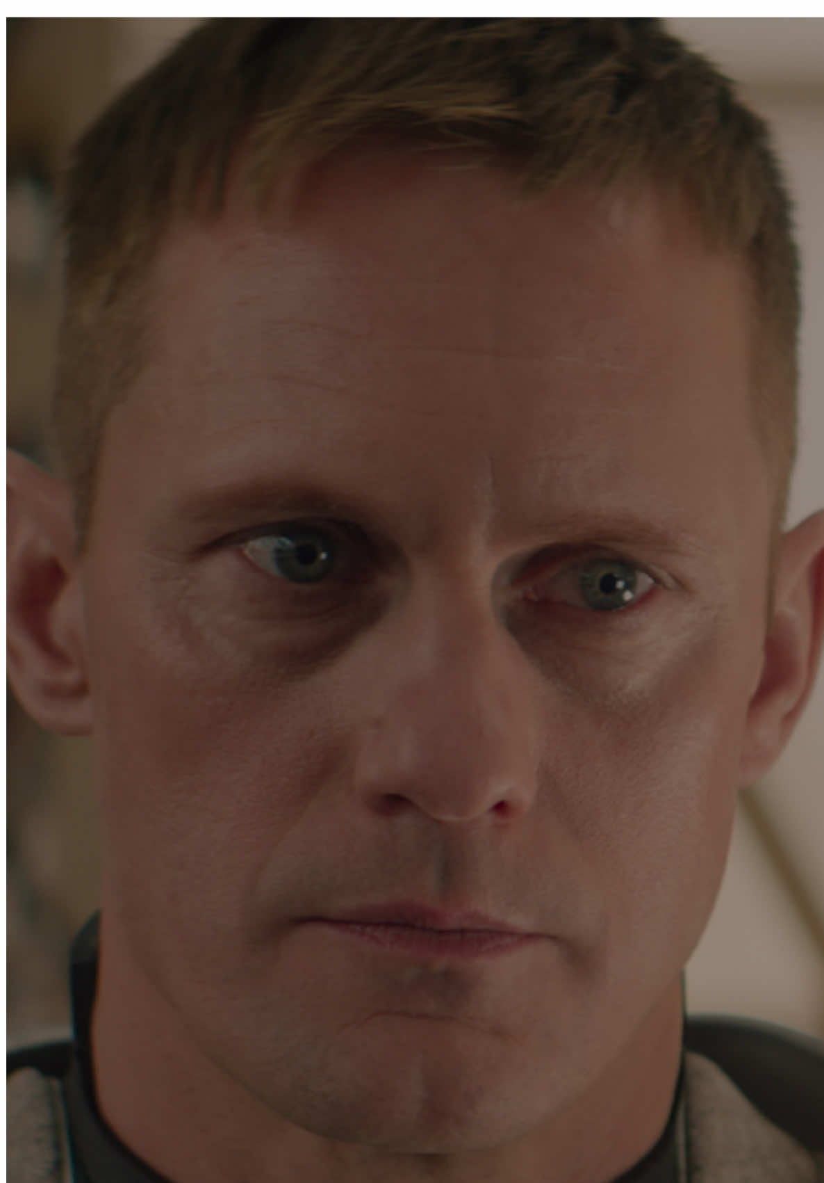 The expression isn't the only thing that's strange. Murderbot — Now Streaming #Murderbot #AlexanderSkarsgård #DavidDastmalchian #AppleTV #AppleTVPlus