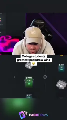 College students greatest packdraw wins #fyp #epic #packdraw #kick