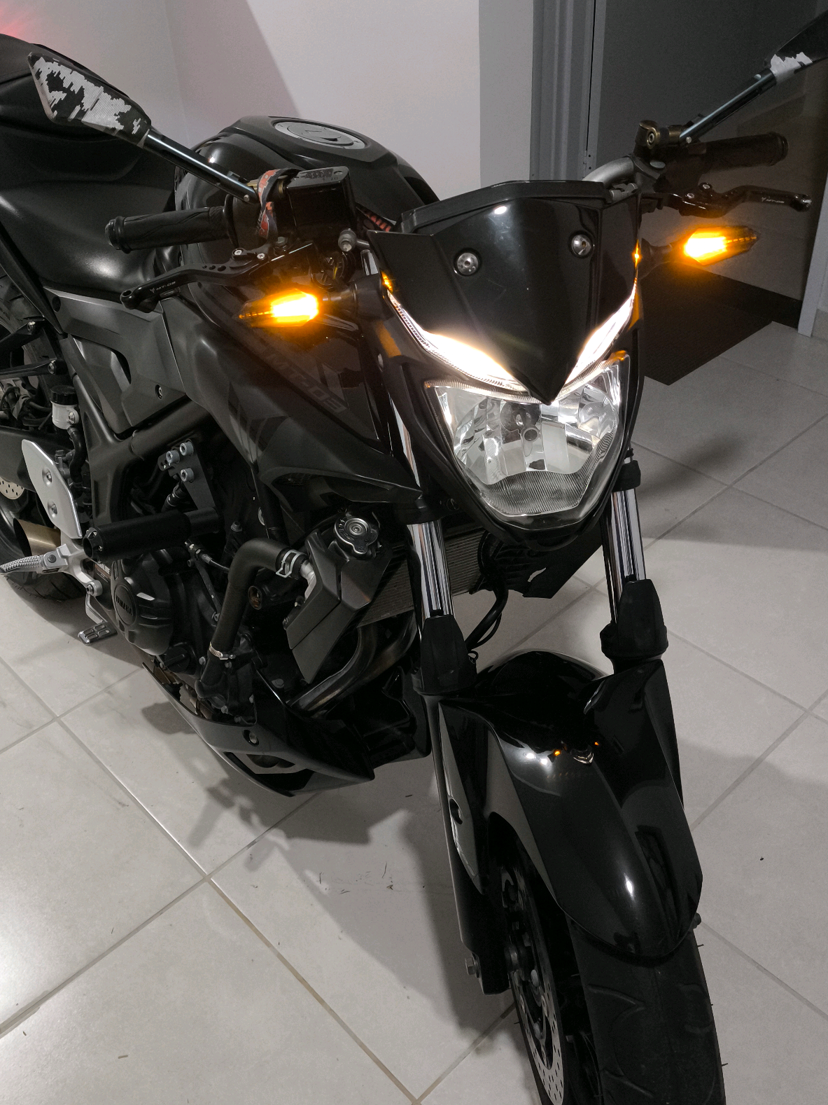 Seta sequencial ficou braba 🚀🔥 #videoviral #yamaha #mt03 #foguetao 