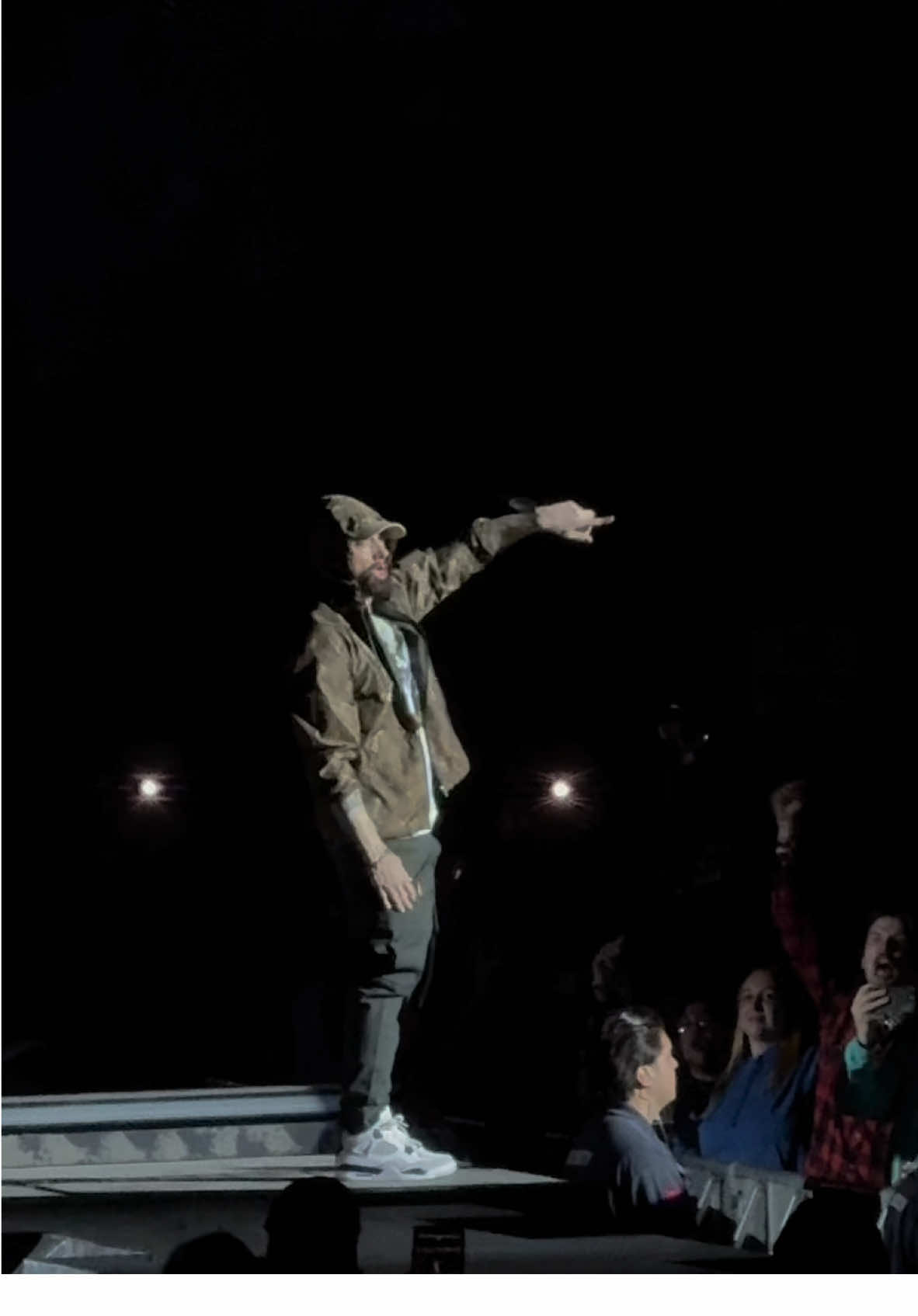 I did in fact lose myself after seeing Eminem perform with Jelly in Detroit at Ford Field. 💃🏻 Top core memory. I will never recover. #eminem #detroit #fordfield #jellyroll 