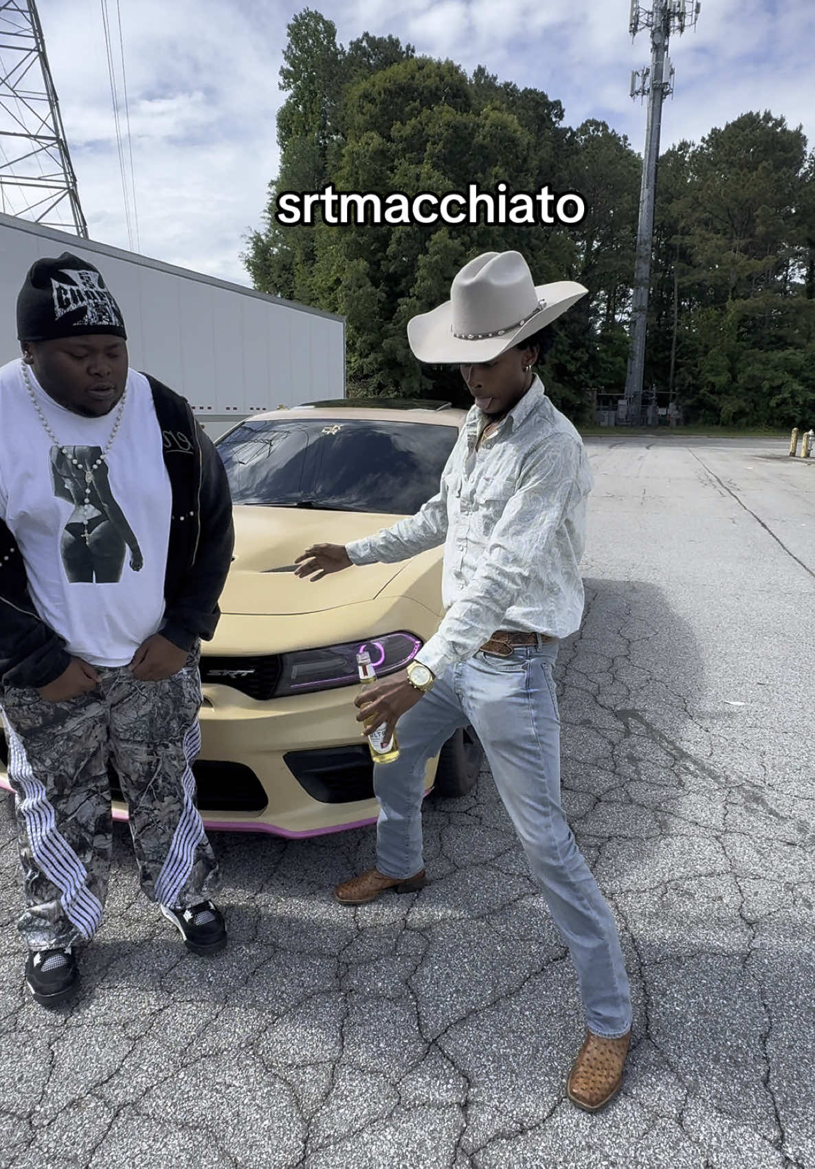 Me and my Kc with the star bucks car 😭😭🤣 #fy #xyzbca 