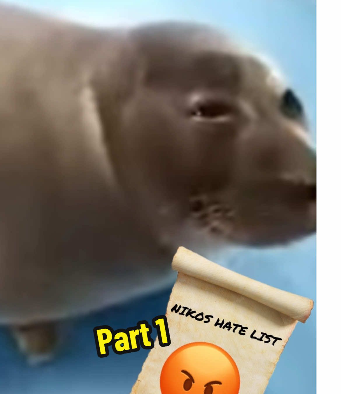 A comprehensive guide to my enemies, part one  #nikoseal #niko #seal #sadseal #baikalseal #thingsihate #dolphinhater #sealions #stoppatronizingme 