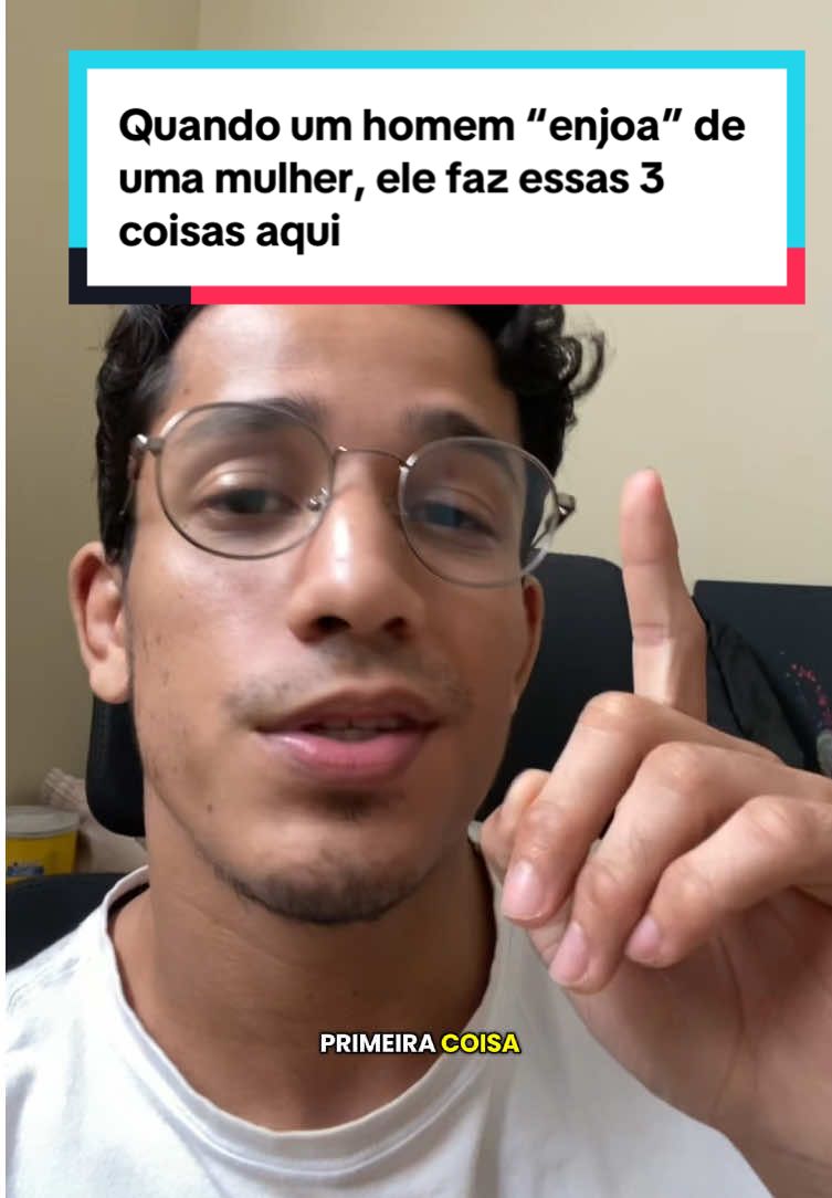 Esse vídeo aqui é pra tu ficar esperta e não continuar investindo teu tempo com cara que não sabe colocar um ponto final nas coisas. #relacionamento #namoro #desinteresse 