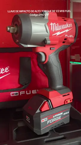 LLAVE DE IMPACTO DE ALTO TORQUE DE 1/2 M18 FUEL Código:2967-21F ✅ Producto nuevo, original con garantía  🚚 Envíos a toda Guatemala  📲 4737-5441 #milwaukee #guatemala🇬🇹 #ferreteriadelsurgt #tools #milwaukeetools 