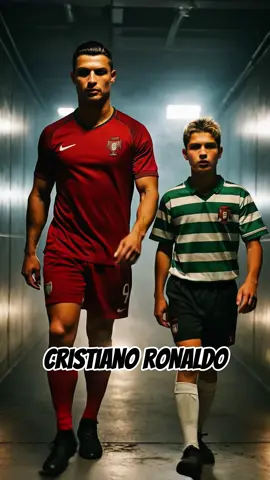 Footballers at Their Prime vs. Debut ⚽️ #ronaldo#messi#footballer#aigenerated 