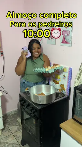 Almoço completo  Para os pedreiros #almoço #cozinhando #asmr #donadecasa 