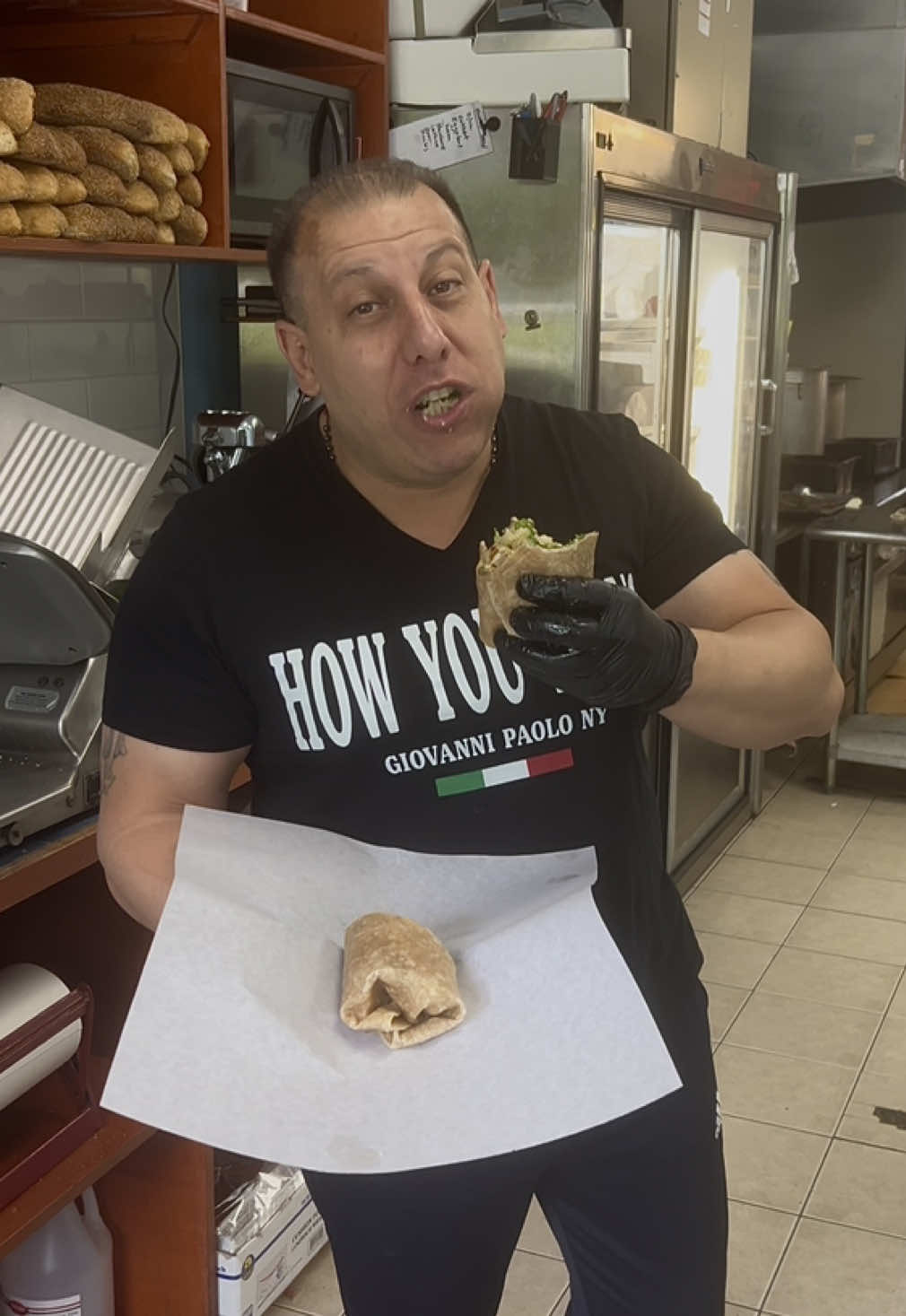 Grilled Chicken Caesar Wrap now on the menu! 😍🔥🍷🇮🇹💙👌🏻 full video coming soon! @giovannis.italian.deli #foryou #fyp #FOOD 