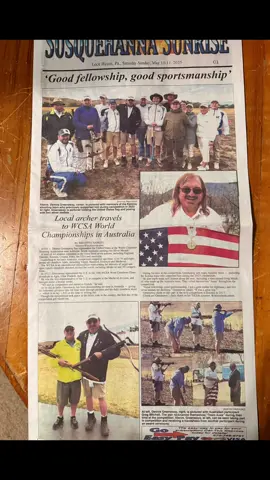 The Lock Haven Express, did a nice article on my trip to the World Crossbow Championship in Australia 🇦🇺 in March. Good fellowship, good sportsmanship.😊 Support braille literacy. #targetcrossbow #usacrossbow #braille #brailleliteracy #asl #ASL American Sign Language #dontquityourdaydreams #crossbow #crossbows #crossbow challenge #postaffirmations #bigshotargets #worldcrossbow #crossbowshootingchampionship
