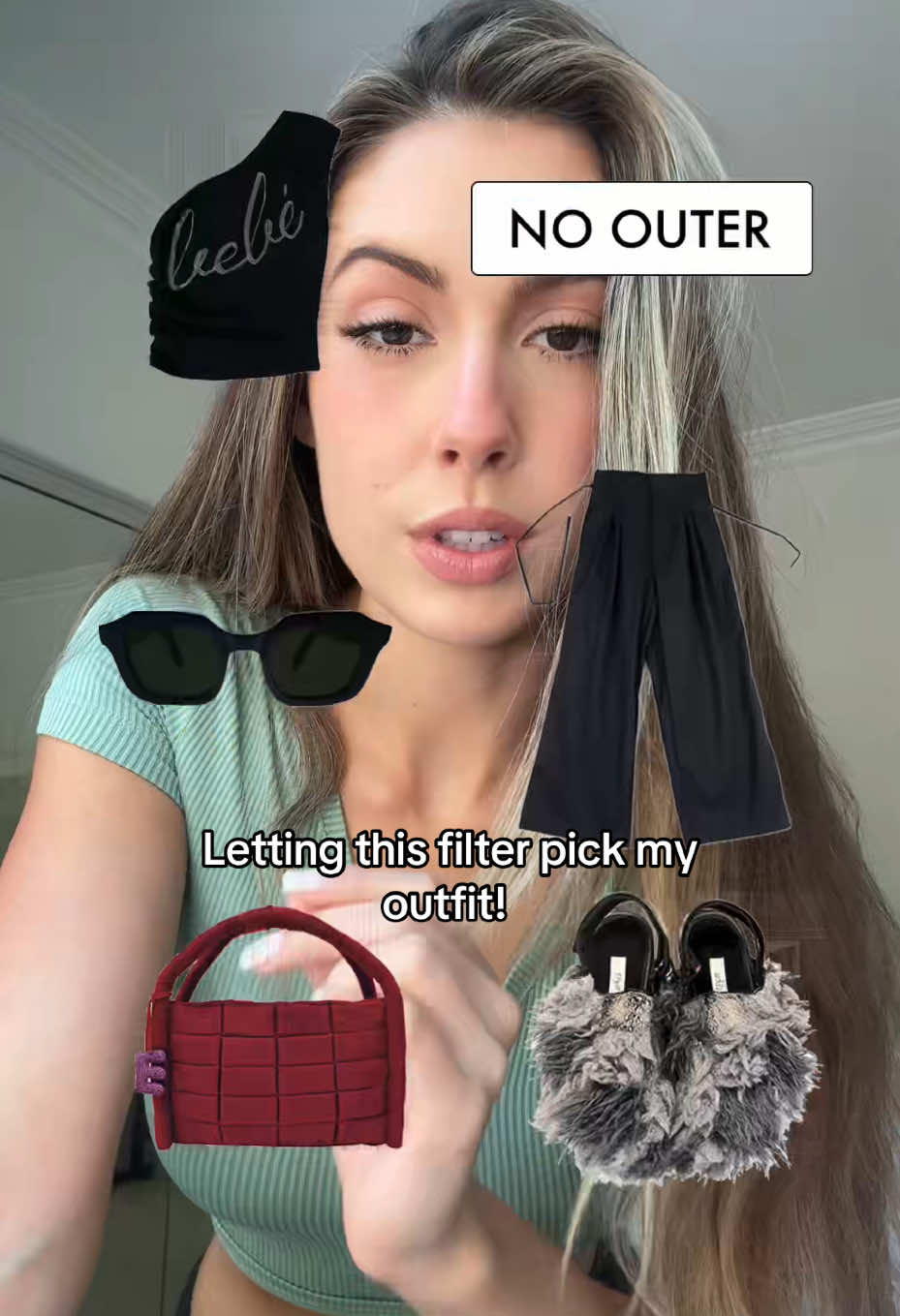 Letting the filter pick my outfit! 