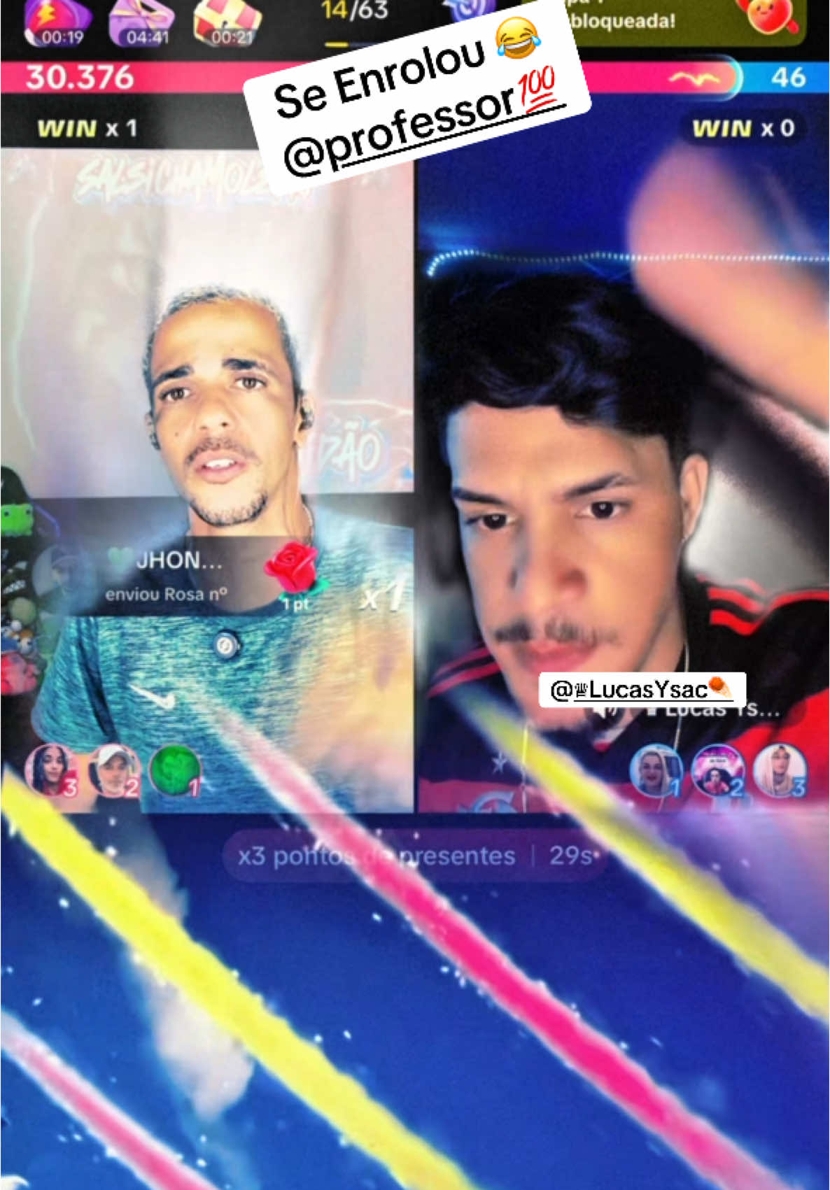 Se Enrolou 😂 @professor💯 @♛ Lucas Ysac☄️  