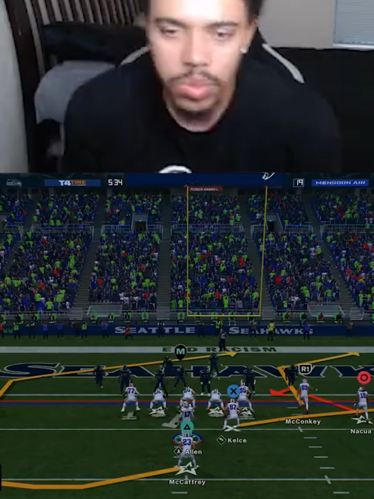 I Made a NFL Team with ALL White Players #nfl#jacobrose #foryyou #madden