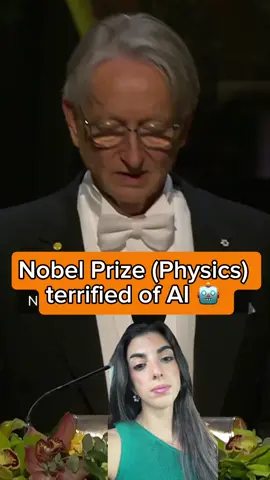 Nobel Prize winner in Physics 2024, Geoffrey Hinton : Mortified of AI.  Do you agree with him? 👇🏼  follow @cybersecuritygirl for more #ai and #futureofai #artificalintelligence Thanks @nobelprize for the stitch video #nobelprize #physics