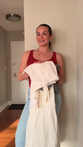 Get all your spring & summer pieces from Quince! ☀️ receive 10% your first purchase using my code: INFG-25LARAKEANE10 🫶🏼 @onequince #quincepartner #clothinghaul #SummerFashion #foryoupage #fyp #TikTokFashion 