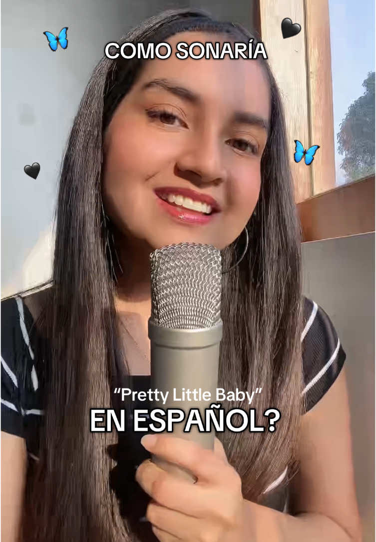 Pretty Little Baby en español 🦋#conniefrancis #prettylittlebaby #comosonaria #enespañol #fyp #cover 