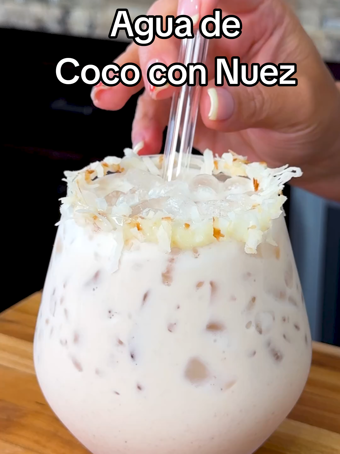 Agua Fresca de Coco con Nuez 😋 Let me show you how easy it is to make this refreshing Agua Fresca de Coco y Nuez! If you're craving something sweet and refreshing, this is it! 🥰 AGUA DE COCO CON NUEZ INGREDIENTS: ► 1 cup pecans ► 1 cup of shredded coconut ► 1 can of condensed milk ► 1 can of evaporated milk ► 1 can of coconut milk ► 3 cups of water ► 1 tbsp of vanilla extract #fyp #fy #foryou #foryoupagе #recetas #recetasfaciles #EasyRecipe #EasyRecipes #recipes #aguafresca #refreshing #refreshingdrink #aguasfrescas 