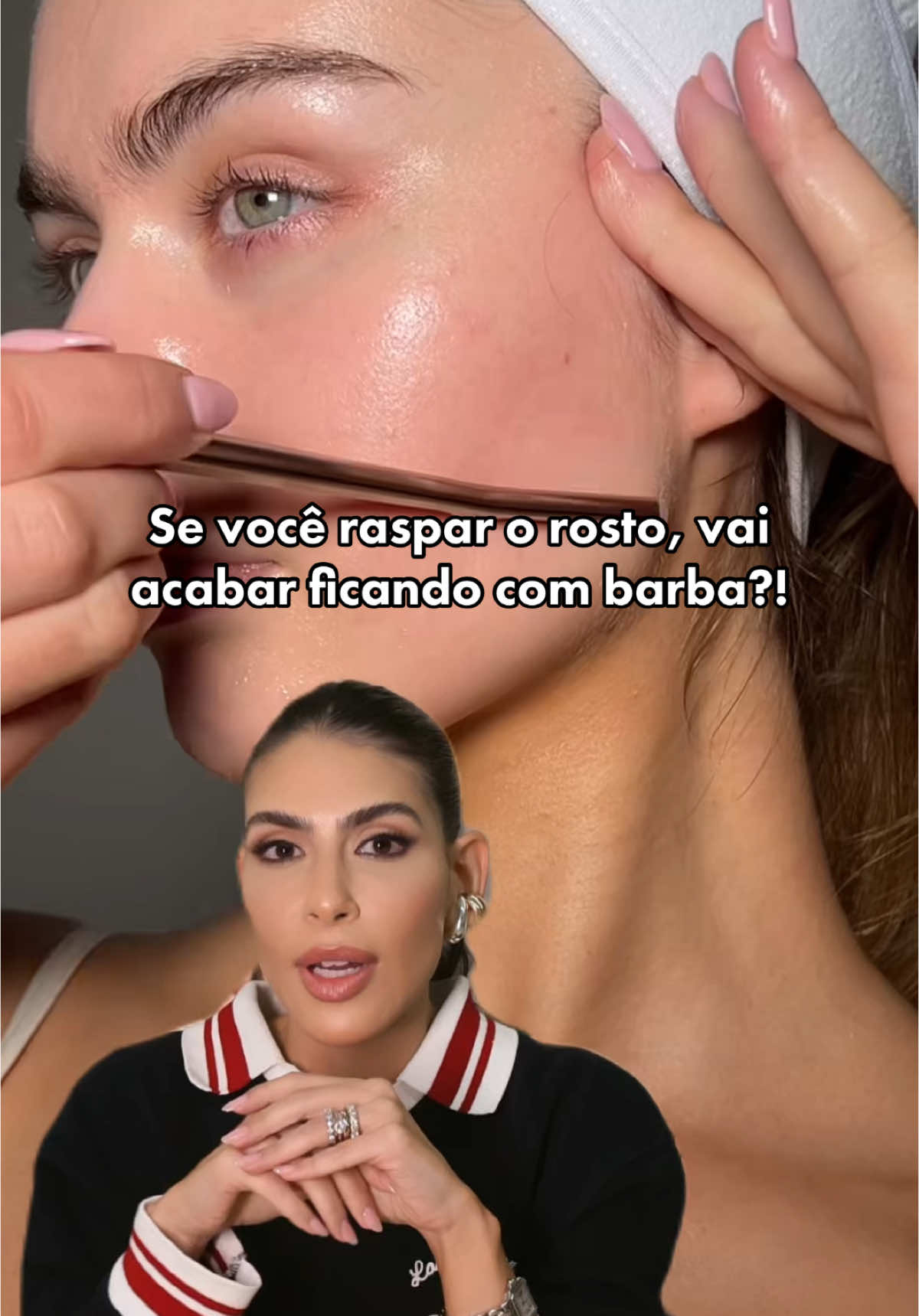 Vai nascer barba ou engrossar o pelo se raspar o rosto? #dermaplaning #dermato #skincare 