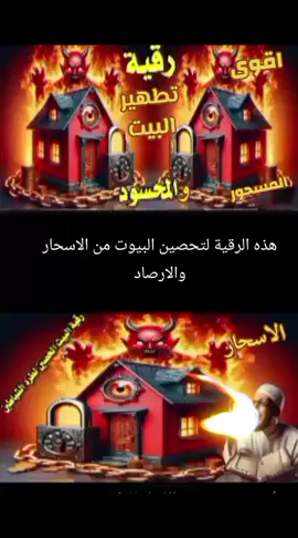 #رقية_شرعية_لتحصين_البيوت_من💀الاسحار_والارصاد_والعيون_والشياطين👹بحول الله☝️