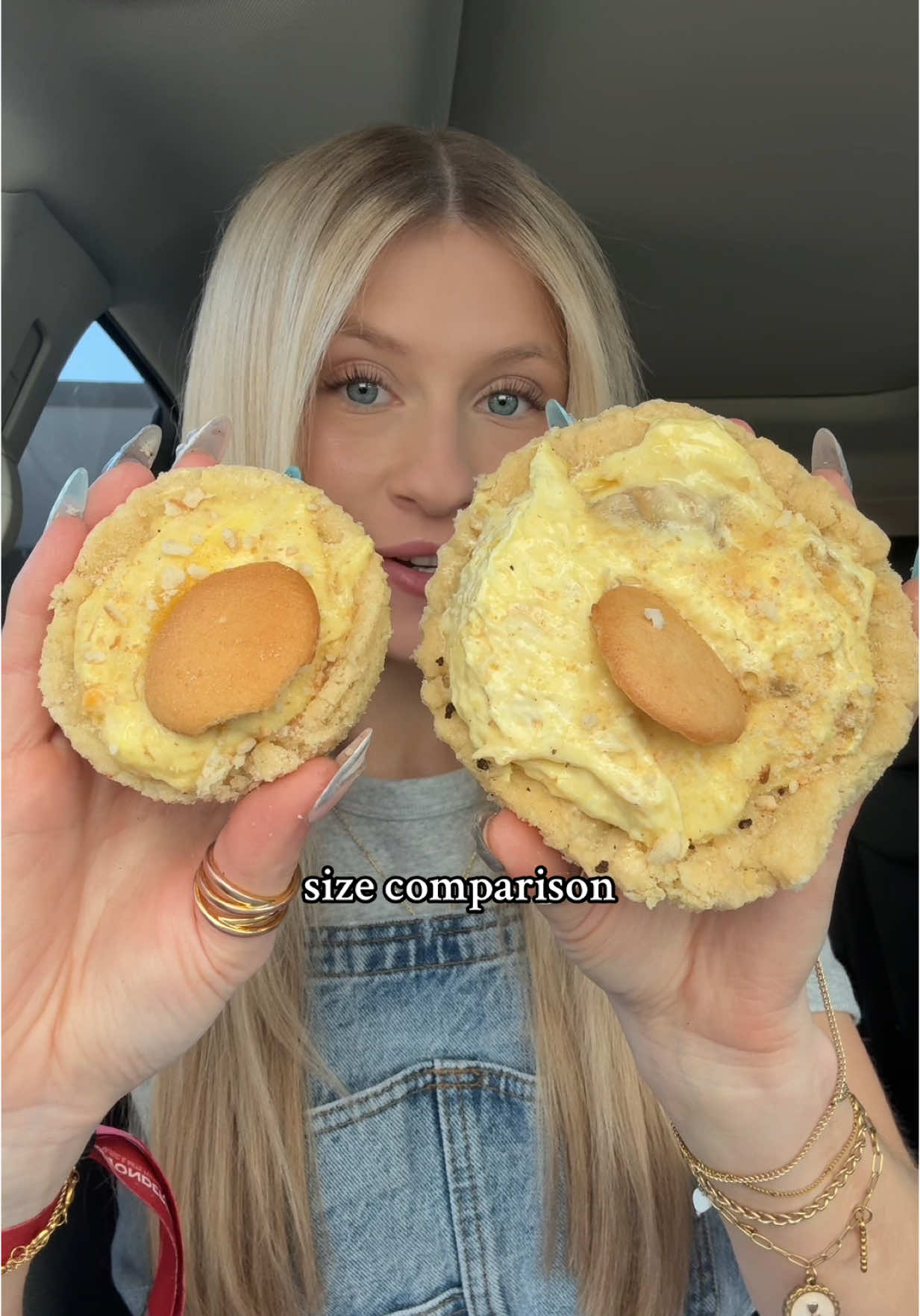 Mini vs. regular crumbl cookies! 🍪 #crumbllineup #cookiereview #Foodie #explore #crumbl 