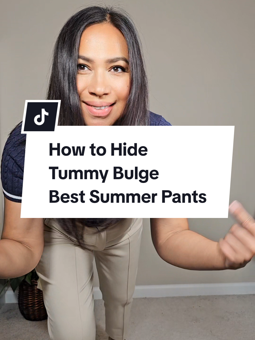 How to Hide Tummy Bulge in Summer: What to Wear and What to Avoid  Avoid tight, clingy fabrics that cling to and emphasize tummy bulges Linen-blend viscose drapes softly, creating a smooth, flowing line that disguises bumps Elastic waistbands gently cinch without digging in, preventing muffin tops or pinching Mock fly mimics the look of structured pants but without added bulk around the stomach The combination allows fabric to fall naturally around the tummy, hiding lumps and creating a streamlined silhouette Breathable, slightly structured materials prevent fabric from stretching tight over the midsection, camouflaging bloating or bulges This approach balances comfort and style while visually slimming your waist and tummy area #elegantoutfit #classystreetwear #SummerFashion #linenpants #summeroutfit #styletip #styleinspo #styletips 