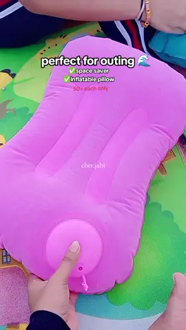 For Outdoor Pillow 🩷 #fyp #pillow #beachvibes #inflatable #inflatablepillow 