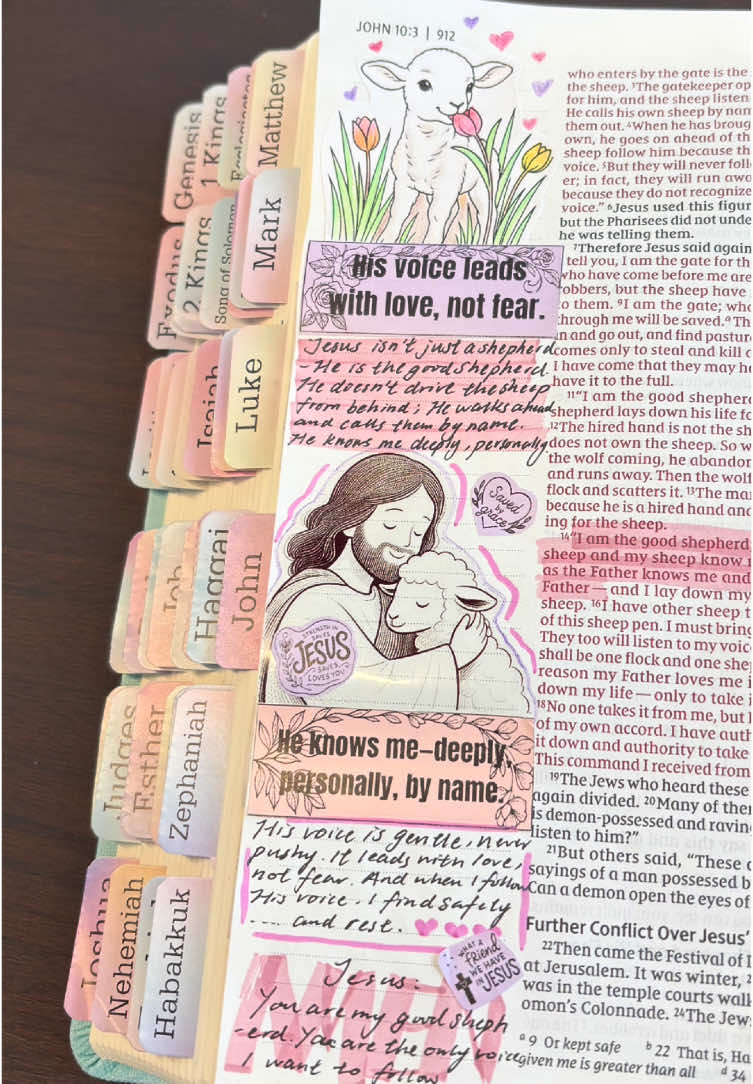 How do YOU pick out Jesus’ gentle voice when life turns up the volume? Drop your answer below! 👇  There are so many voices in my life—some loud, some subtle. But not all of them lead me to peace. Today, I want to quiet the noise and lean in to listen. His voice is gentle, never pushy. It leads with love, not fear. And when I follow His voice, I find safety… and rest. #biblejournaling #biblestudy 