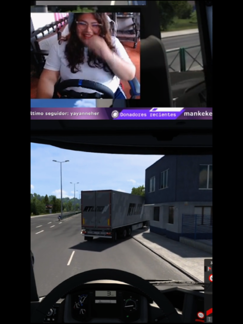 jajajajajaa y si me pasó también @zNotbody #eurotrucksimulator2 #streamer #twitch #amigos #risas #steam 