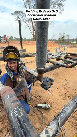 Welding reducer 3x6 horizontal position Rood E6010 #welder #senimanapi #fypシ゚viralシ #semuaorangツ #like  #fyphariini 
