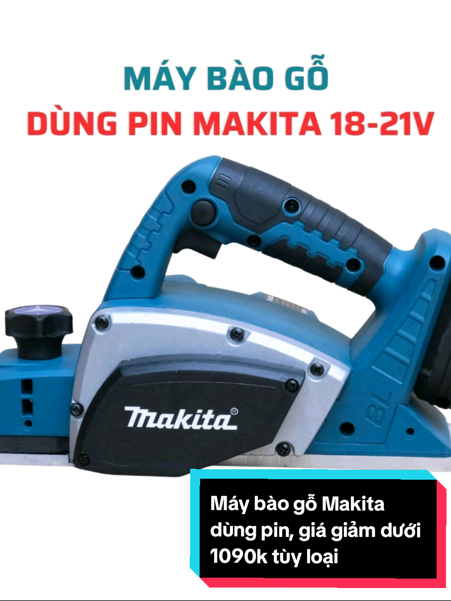 Máy bào gỗ Makita sử dụng pin 18-21V chân phổ thông, động cơ không chổi than, máy bền khỏe. Giá giảm dưới 1090k tùy loại.  Nhấp giỏ hàng xem chi tiết và áp mã giảm để mua hàng giá hời trc khi về giá gốc nha.  #maybaogo #maybaogomakita #maybaogonoidianhat #thuongdienmaythongminh #xuhuong #xuhuongtiktok #xuhuong2025 