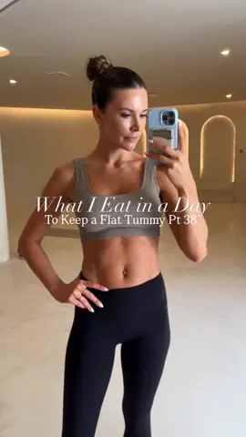 Recipes and nutrition facts below! ALSO… MY meal plan, my recipes, & my workouts …. You know to find them. ;)  Apple Pie Toast  -1 slice sourdough -1 apple diced  -1/4 cup greek yogurt -1 tsp cinnamon  -2 TBS cream cheese or vegan cream cheese  -Salt & stevia to taste  Topping: 2 TBS nut butter + 1 tsp honey +flakey sea salt  415 cal / Protein: 13g / Carbs: 42g / Fat: 22g / Fiber: 5g 2 matcha lattes with homemade almond milk : ~200 calories, 6 G protein (both) Big Mac Pasta Salad (serves 2) PS – Banza’s made from chickpeas, which are naturally high in fiber and protein — the combo keeps you full longer and helps prevent that post-meal crash. No energy dips here. -1 box @Banza🍕🍝🫘 pasta -5 oz cooked lean ground beef or beyond beef -2 oz cubed cheese  -1 medium tomato, chopped  -1/4 cup chopped onion  -1/4 cup chopped pickle  -2 cups chopped romaine Healthy Burger sauce/ Dressing: -1/2 cup plain Greek yogurt (or mayo) -1/4 cup ketchup -2 tbsp sweet pickle relish -1 tsp vinegar or mirin -Pinch salt 525 cal / Protein: 35g / Carbs: 45g / Fat: 22g / Fiber: 8g Salmon Caesar Nori Rolls  Per Roll -2 rice paper sheets -1 nori sheet -2 oz flaked cooked salmon -1 handful of chopped romaine -1 TBS parmesan -1 oz mini croutons  -2 TBS light caesar dressing  (Per roll: 220 cal / Protein: 14g / Carbs: 18g / Fat: 11g / Fiber: 2g) 2 Rolls w/out dipping sauce:  440 cal / Protein: 28g / Carbs: 36g / Fat: 22g / Fiber: 4g Dessert: 3 dark chocolate square  170 cal / Protein: 2g / Carbs: 13g / Fat: 13g / Fiber: 3g #whatieatinaday #banzapartne