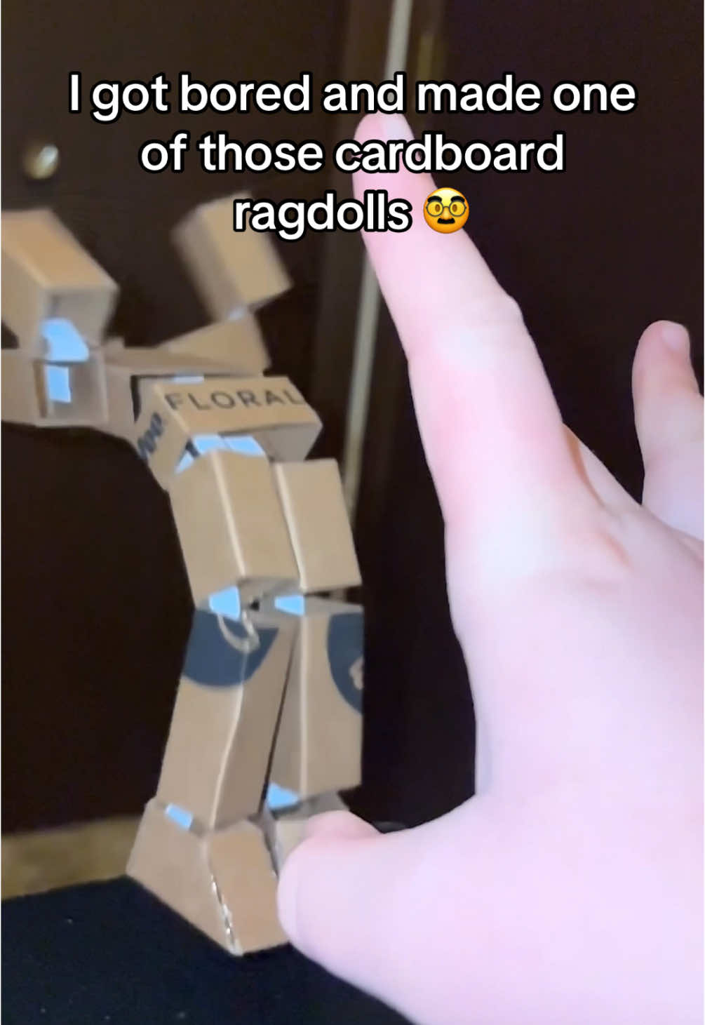 What should I paint on him? #CapCut #cardboard #cardboardragdoll #xyzbca 