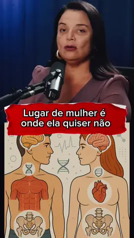 “Lugar de Mulher é onde ela quiser” #andreavermont #podcast3irmaos #podcasts #cortes 