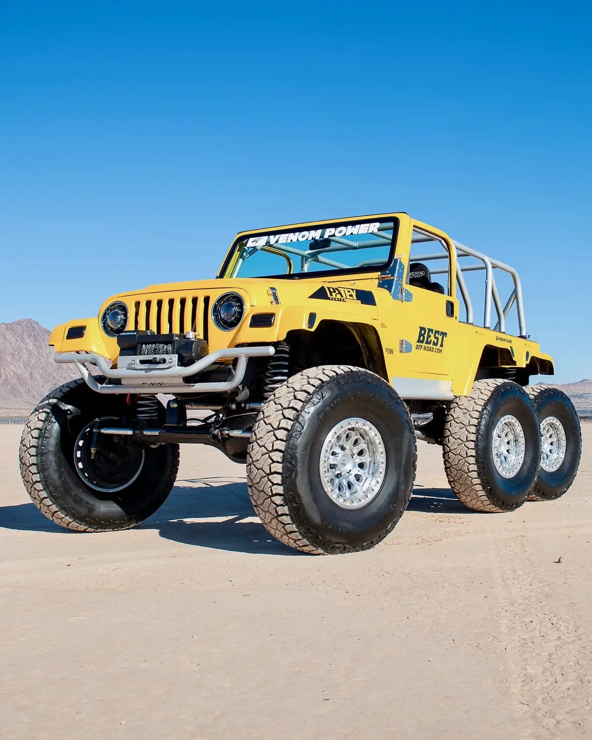 @caysonpatey #Jeep #6x6 on 40” Terra Hunter R/T Venom Power Tires and 17” @fittipaldioffroad @bestoffroad2020 #TerraHunterRT #VenomPowerTires