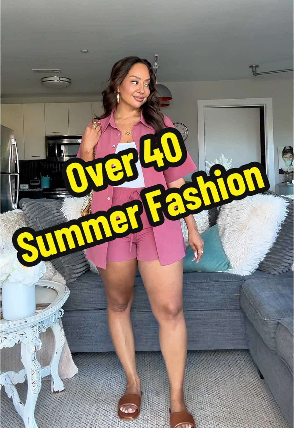 Replying to @Camay Being over 40 and a matching set go together like nothing else 💁🏽‍♀️ #matchingset  #SummerFashion  #over40fashion  #summeroutfit  #casualoutfits 