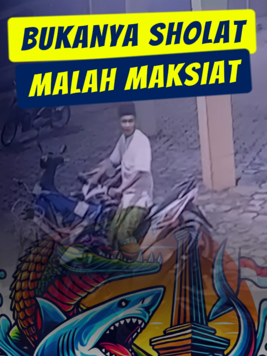 BUKANYA SHOLAT MALAH MAKSIAT | CURI MOTOR #beritaviral #surabayaviral #fyp 