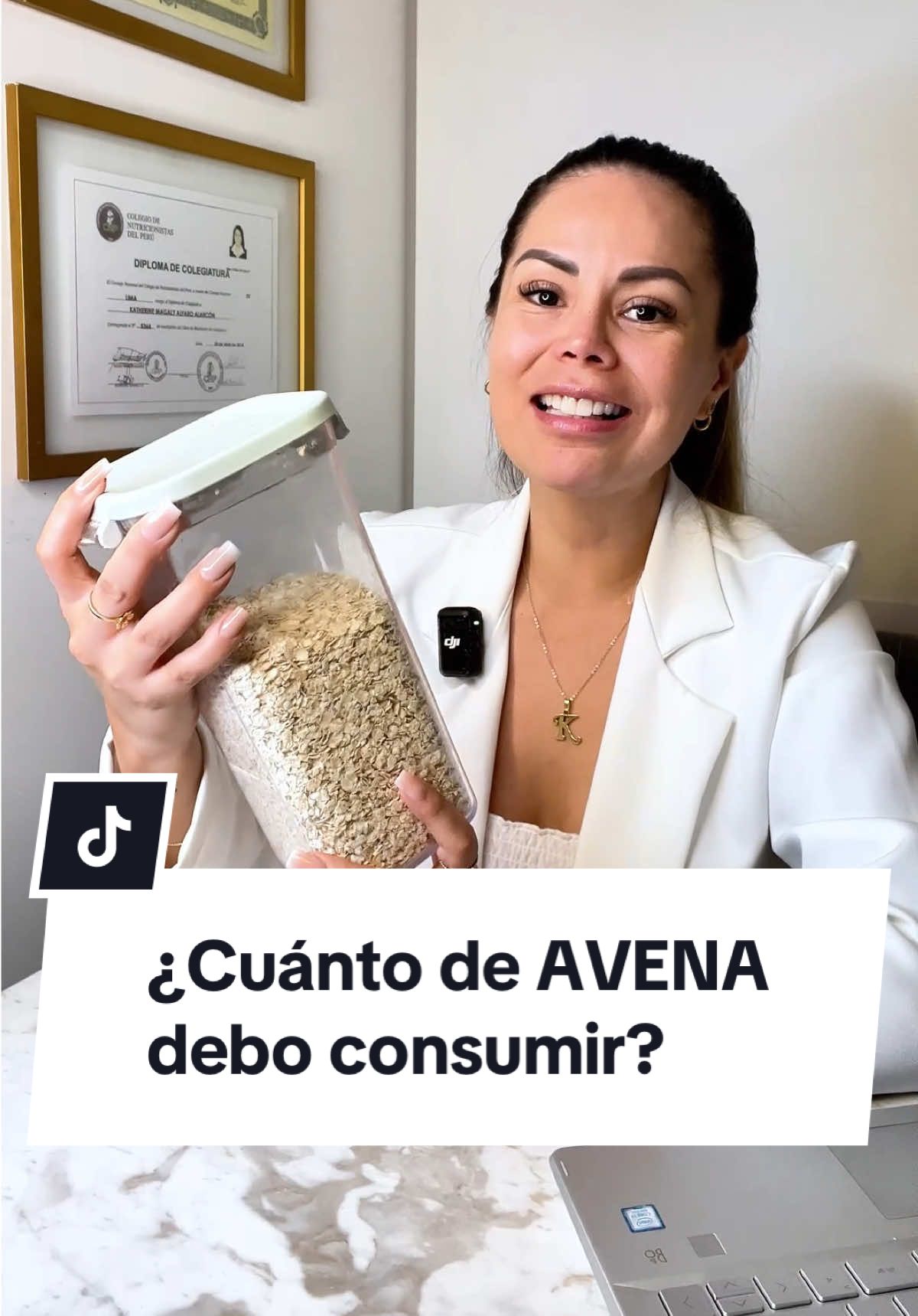 ¿Cuánto de avena debo consumir ?  Como nutricionista te lo explico. #tip #nutricionista #bienestar #avena #saludable 