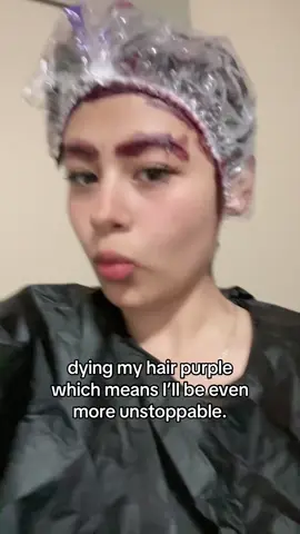 am I cooked ? #fypシ゚viral #purplehair 