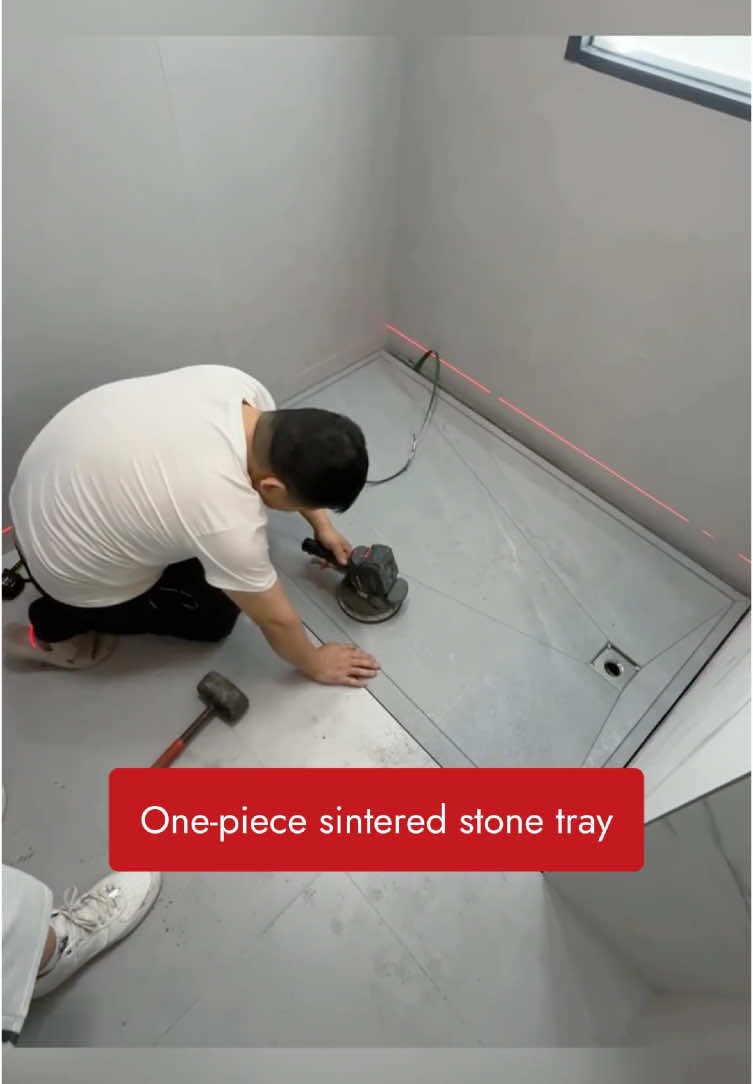 Sintered stone shower tray
 #sinteredstone #marble #tile #buildingmaterials #floor #shower #bathroom 