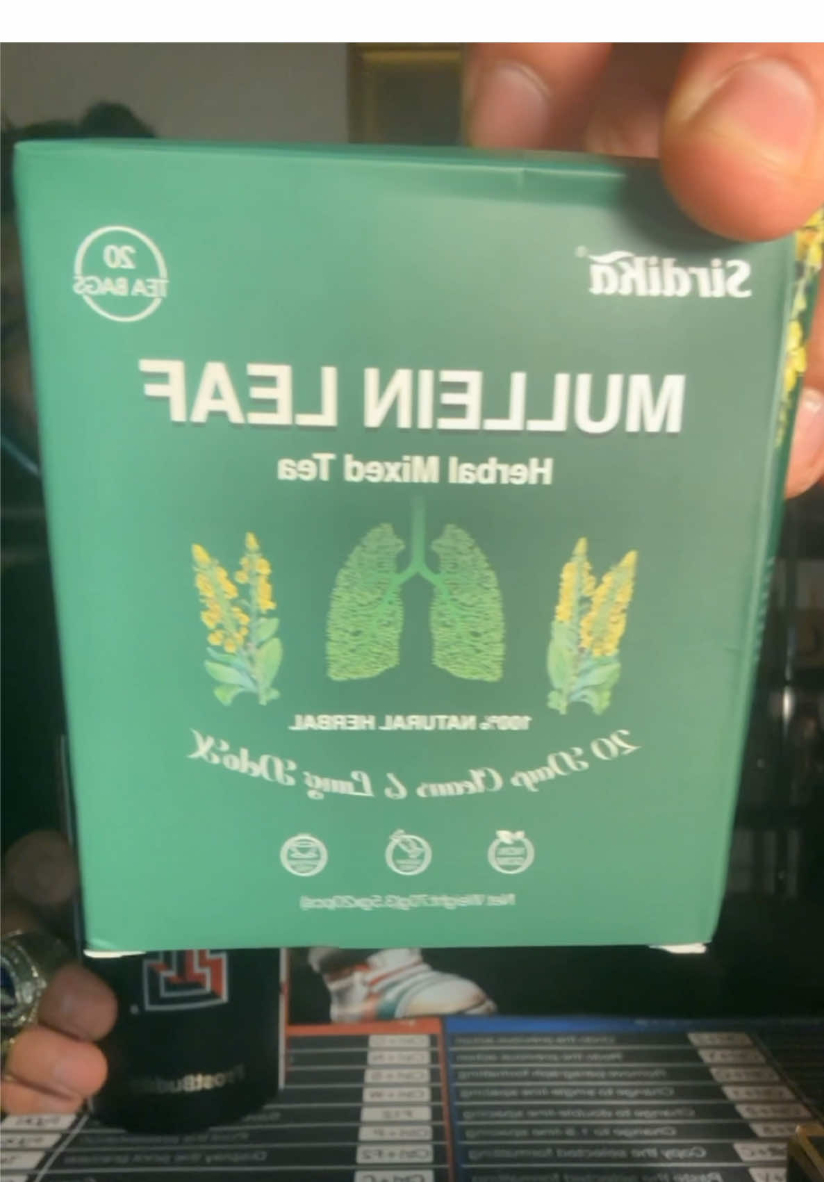 Mullein Tea Bags - Lung Clearing, Herbal Tea, Caffeine Free, 20 Bags Natural Blend of Herbal Ingredients So, you know, when you have really large or thick mucus, your doctor typically won't tell you what to do if you are someone who's looking for that natural solution. we're going to take mucus supplements If you don't know what mucus supplements are, they are the B complex, D vitamins, and other things your body needs to help break up that congestion. Have you heard of the benefits of mucus tea, and you need to get some. These tea bags consist of wild mullein leaves that have a refreshing, natural flavor with no caffeine, gluten, or artificial additives. ☕️😎   #Vitamins #health #supplements #healthylifestyle #healthy #nutrition #minerals #wellness #healthyliving #vitamin #organic #natural #TikTokShop #tiktokshopping  #tiktokshopfinds #tiktokshop #tiktokshopping  #tiktokshopfinds #birthdaygift #gift #anniversarygift #giftideas #birthday #weddinggift #gifts #Love #giftforher #giftbox #giftsforher #graduationgift #anniversary #giftsforhim #birthdaygifts #giftforhim 