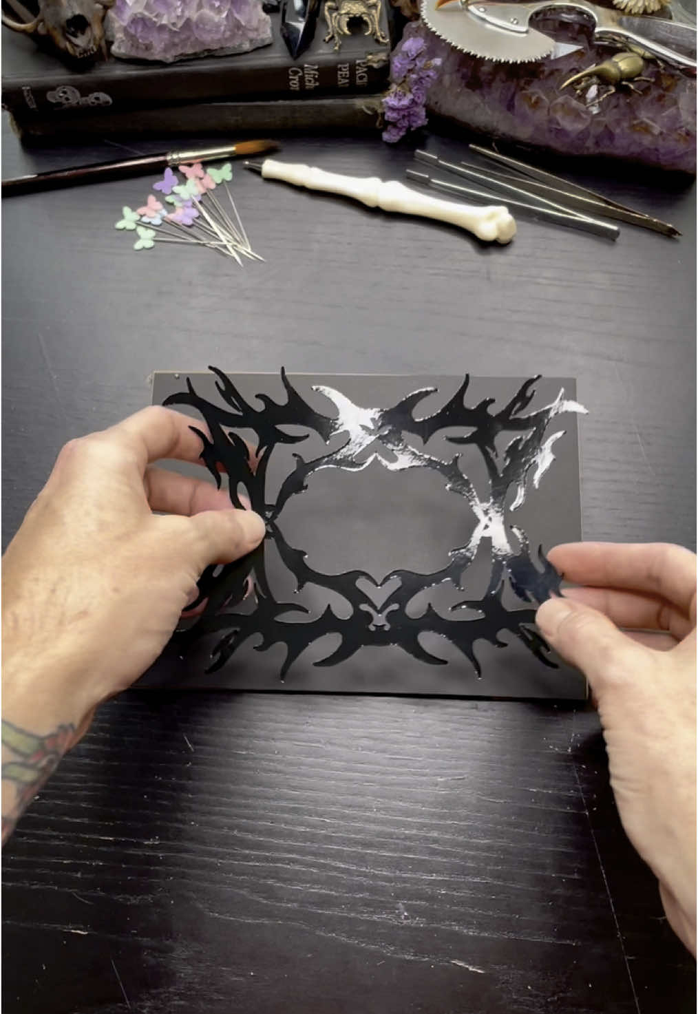 What do you think of my latest design?? 🖤🖤 #neotribal #cybersigilism #metal #gothic