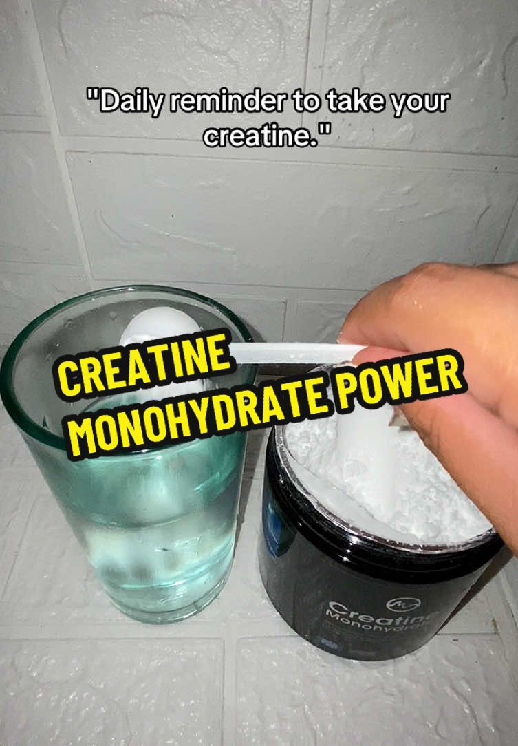 Take your daily dose of creatine #creatinepowder #creatinemonohydrates #creatinemonohydratepowder 