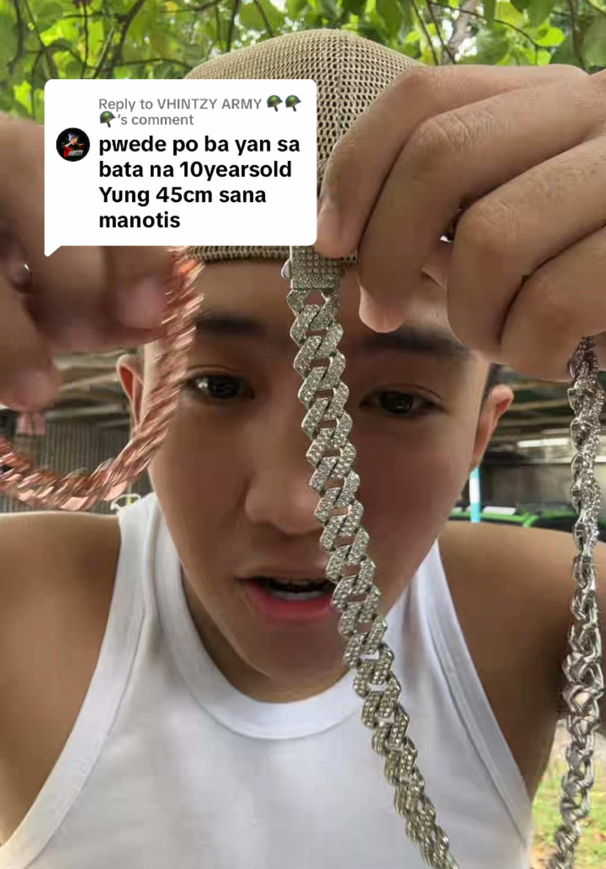 Replying to @VHINTZY ARMY 🪖🪖🪖 pwedeng pwede sa bata!🥰 #fyp #necklace #youngkiddo 