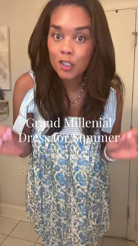 I love the dress style! These are under $20!! #midsizestyle #grandmillennialstyle 