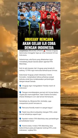 Breaking News❗#fyp #hamdanitv #fifamatchday #fifa #pssi #timnasindonesia #uruguay #concacaf #afc #football #viral #tiktok 