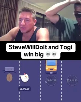 Stevewilldoit and togi win big #stevewilldoit #kickstreamer #kickstreaming #xybca 